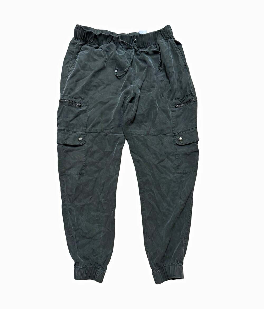 Banana Republic Green Tencel Lyocell Jogger Pants M Drawstring Elastic Pockets